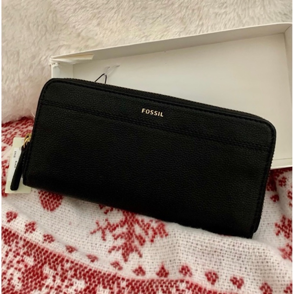 FOSSIL Teigan Blk Clutch Wallet